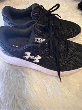 Under Armour Women’s Black and White Athletic Sneakers